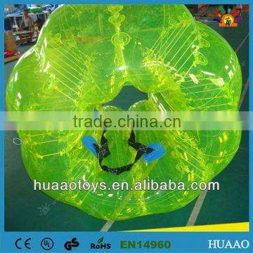 Yellow color inflatable bumper ball