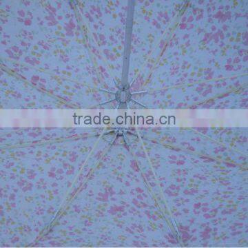 Flower Full Painting Straight Umbrella Both Use in Sun and Rain photo-3