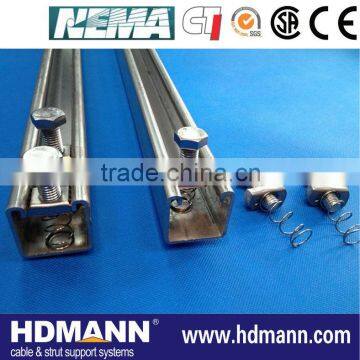 Perforated cold rolling channel