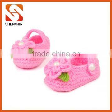 Good Quality Cheap Soft Crochet Baby Shoes Free photo-2