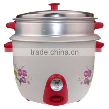 drum rice cooker with outer steamer