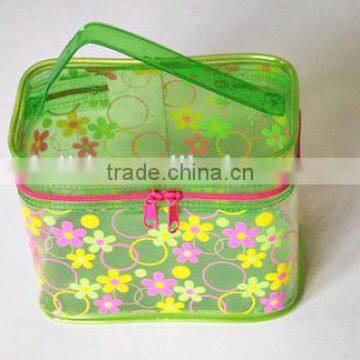 custom clear vinyl pvc zipper bags with handles