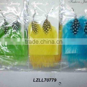 fashion marabou feather earrings