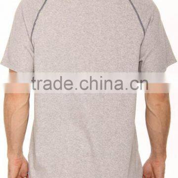 OEM Men's Comfortable Cotton Grey Heather Crew Neck Sleep Shirt Sleepwear M photo-2