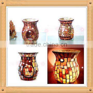 Mosaic Glass Candle Warmer Glass Fragrance Oil Burner Unique Oil Burners photo-4