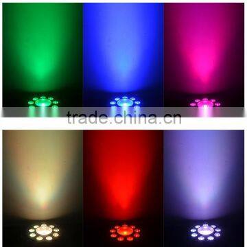 Big Eye LED Par 64 1led*30w and 9led*3w Rgb Dmx Stage Mini Par Light / 10led Flat Par Can High Power Stage Light photo-6