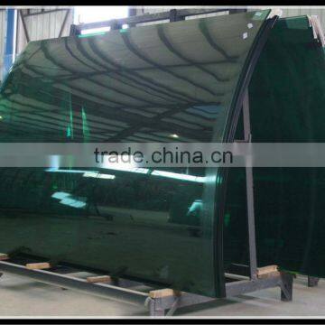 curved tempered glass with polished edge for refrigerator door