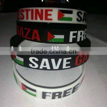 Top Quality Save Gaza Free Palestine Silicone Wrist band ---- DH 16961