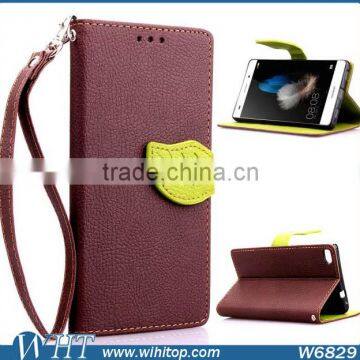 Luxury Wallet Leather Case for Huawei P8 Lite, Smartphone Accessory New Product