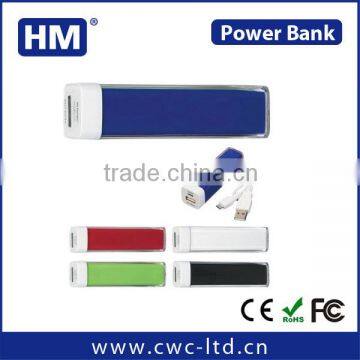 Wholesale Manual for power bank for mobile phone 2200/2600MAH lipstick power bank