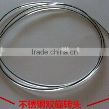custom 4 feets 5/7mm diameter TPU straight surfboard surf leash with stainless steel swivel jionts
