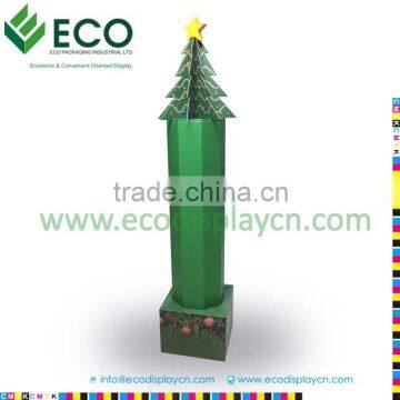 corrugated christmas tree cardboard display stand for promotion