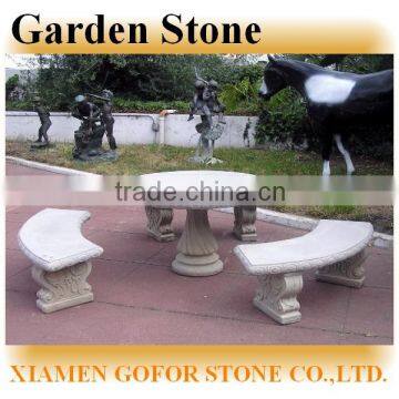 Garden stone tables and chairs