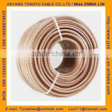 transparent speaker cable clear gold silver speaker wire