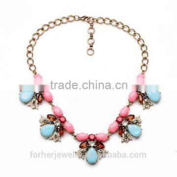Available item 2015 latest design beads necklace for women SKA4737