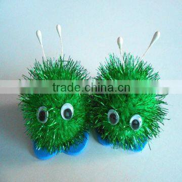 Hot Sale Plush Animal DIY glitter pompom wuppies