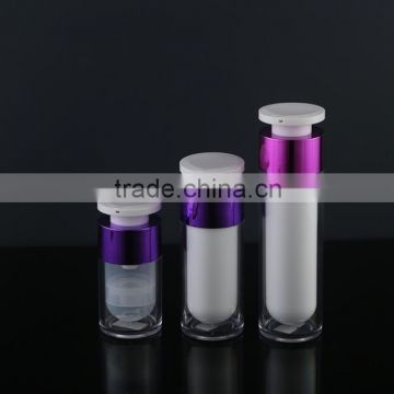 2015 New Cosmetic Packaging Round Airless Cosmetic Lotion Bottles