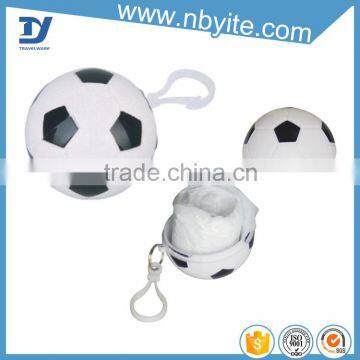 newest design high quality disposable raincoat/ rain poncho in ball