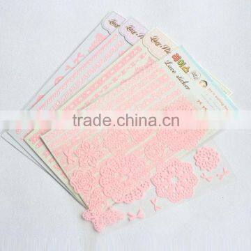 Self Adhesive Satin Felt Fabric Stickers photo-2