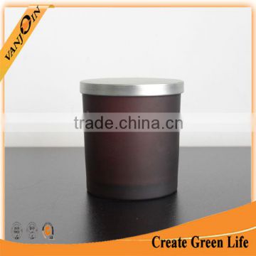 Wholesale Round Frosted Candle Jar For Sale