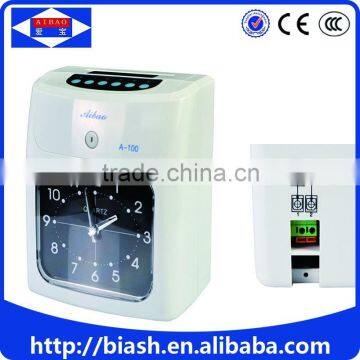 card punch attendance machine time recorder