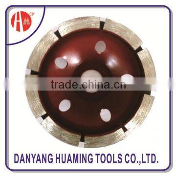 arranged segments single row cup grinding wheel for fast grinding concrete surface and floor