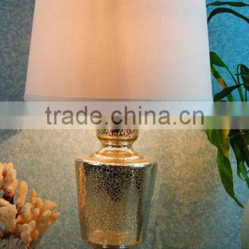 5 star international hotel lobby decorative color glass table lamp/light with CE