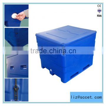 1000L Rotomoulding plastic fish box, Fishing cool box