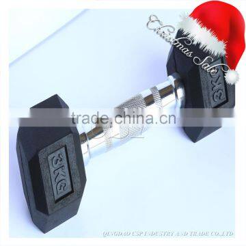 Equipment Fitness Cheap Price Wholese Rubber Coated Stainless Steel Dumbbell Set for Male Bodybuilding Use Popular Color