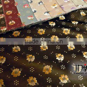 Poly silk fabric for upholstery