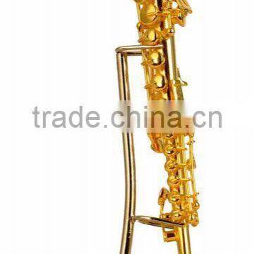 Gold and copper material maked gild mini soprano saxophone