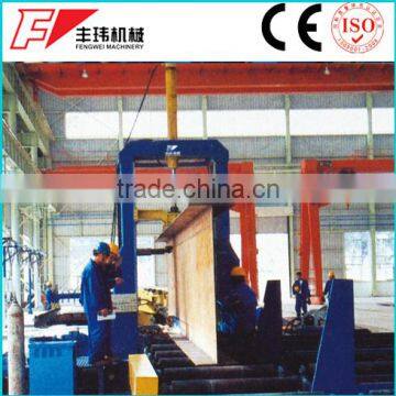 H beam steel assembling machine