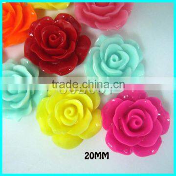 Resin Flower ,Flat back Emboss Rose Flower Craft ,Necklace Flower Decoration