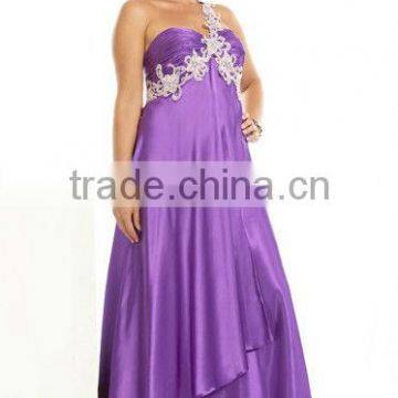 Bridal Mother One-shoulder Plus Size Waist-high Dress PT-161