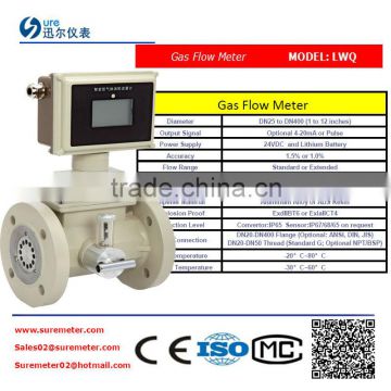 flange type gas flow meter calibration manufacture in china