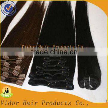 Wholesale Remy Malaysian Human Hair Clip In Hair Extensions For Black Women