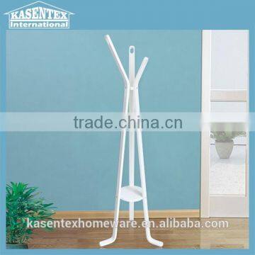 White Color Solid Wood Coat Rack