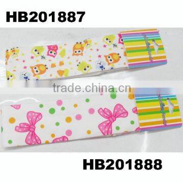 printed fabric stretch teenage girls headbands for girls and adult