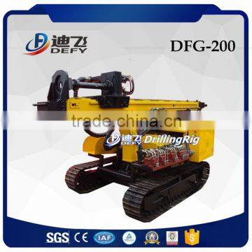 DFG-200 DTH Photovoltaic Solar pile drilling machine with 200m depth