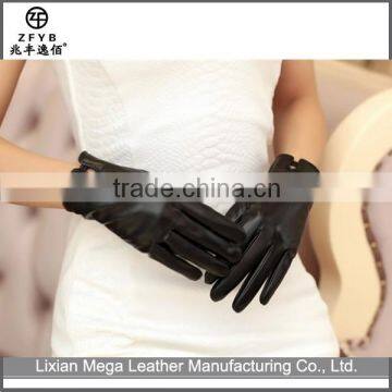 2016 fashion dress hand lamb leather gloves