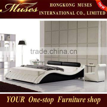 2014 new Bedroom furniture the bedroom wooden,furniture,italian leather bed for Christmas promotion