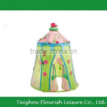 Beautiful Rose Flower Printing Mongolian Indoor Play Tent For Girl