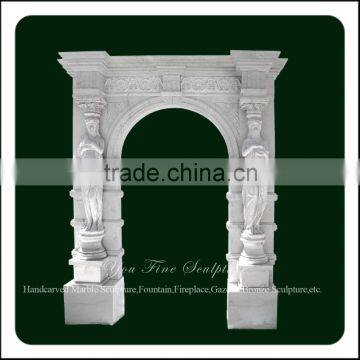 Decorative Front Carving Stone Door Frame