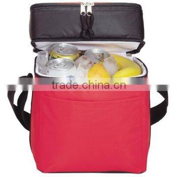 Outdoor Insulated Cooler Bag Adjustable 2 Layers