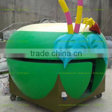 coconut drink kiosk creative design multi function street kiosk bar/fiberglass coconut juice kiosk design for sale