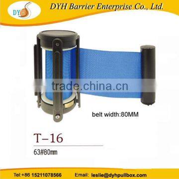 Plastic 80MM belt cassette for crowd control barrier