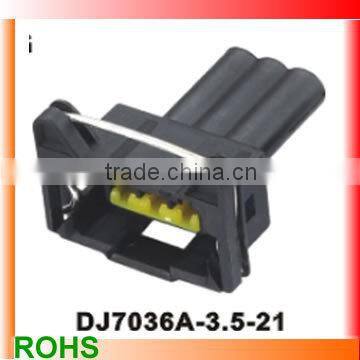 Auto 3 pin female wire harness connector push wire connector