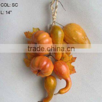 2013 New Artificial Fruits Fake Pumpkin 14 inch Artificial Pumpkin String