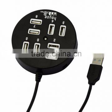 Hi-speed Round 8 Ports USB 2.0 Mobile Charger For IPhone IPad Htc Samsung and Tablets And Other USB-Powered Devices photo-2