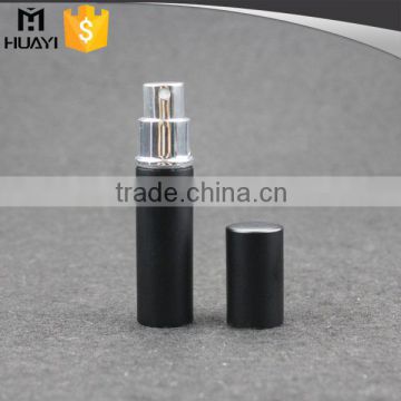 black color mini empty aluminium perfume atomizer with sprayer